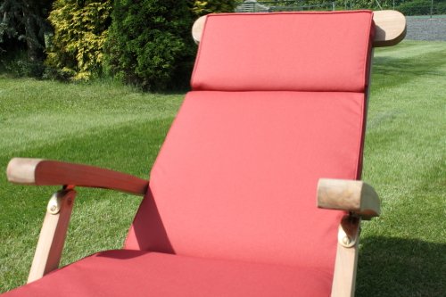 Garden Furniture Cushion- Cushion For Garden Steamer Chair In Terracotta - 4