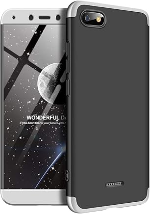 BCIT Xiaomi Redmi 6A Funda Funda Xiaomi Redmi 6A 360 Grados Integral para Ambas Caras + Cristal Templado, Luxury 3 in 1 PC Hard Skin Carcasa Case Cover para Xiaomi Redmi 6A (Plata & Negro) BCIT Xiaomi Redmi 6A Funda Funda Xiaomi Redmi 6A 360 Grados Integral para Ambas Caras + Cristal Templado, Luxury 3 in 1 PC Hard Skin Carcasa Case Cover para Xiaomi Redmi 6A (Plata & Negro)