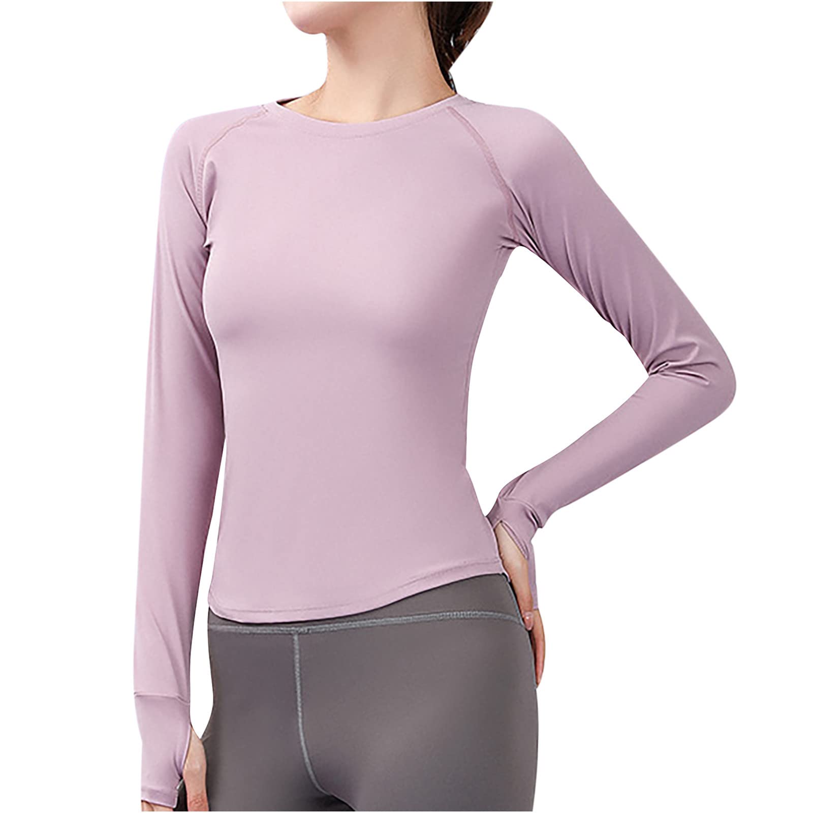 Thumb Hole Women's Lightweight Long Sleeve Running Shirts