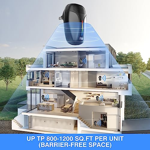 2025 upgraded ultrasonic repeller amp insect indoor repellerultrasonic and repellent for roachrodentmousebugsmosquitomicespiderant3 mode switching6 packs