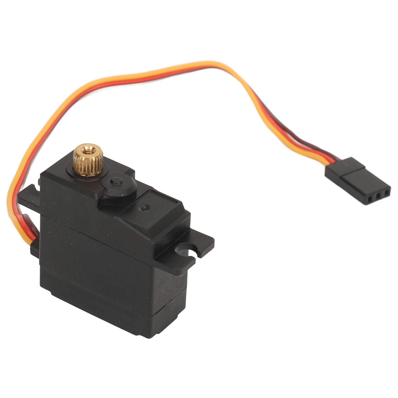 Servo digital RC de 2,2 kg de torsión con brazo de aleación de aluminio 25T, accesorio de actualización RC para coche RC MJX 16208 16207 16209 1/16 (Roja)