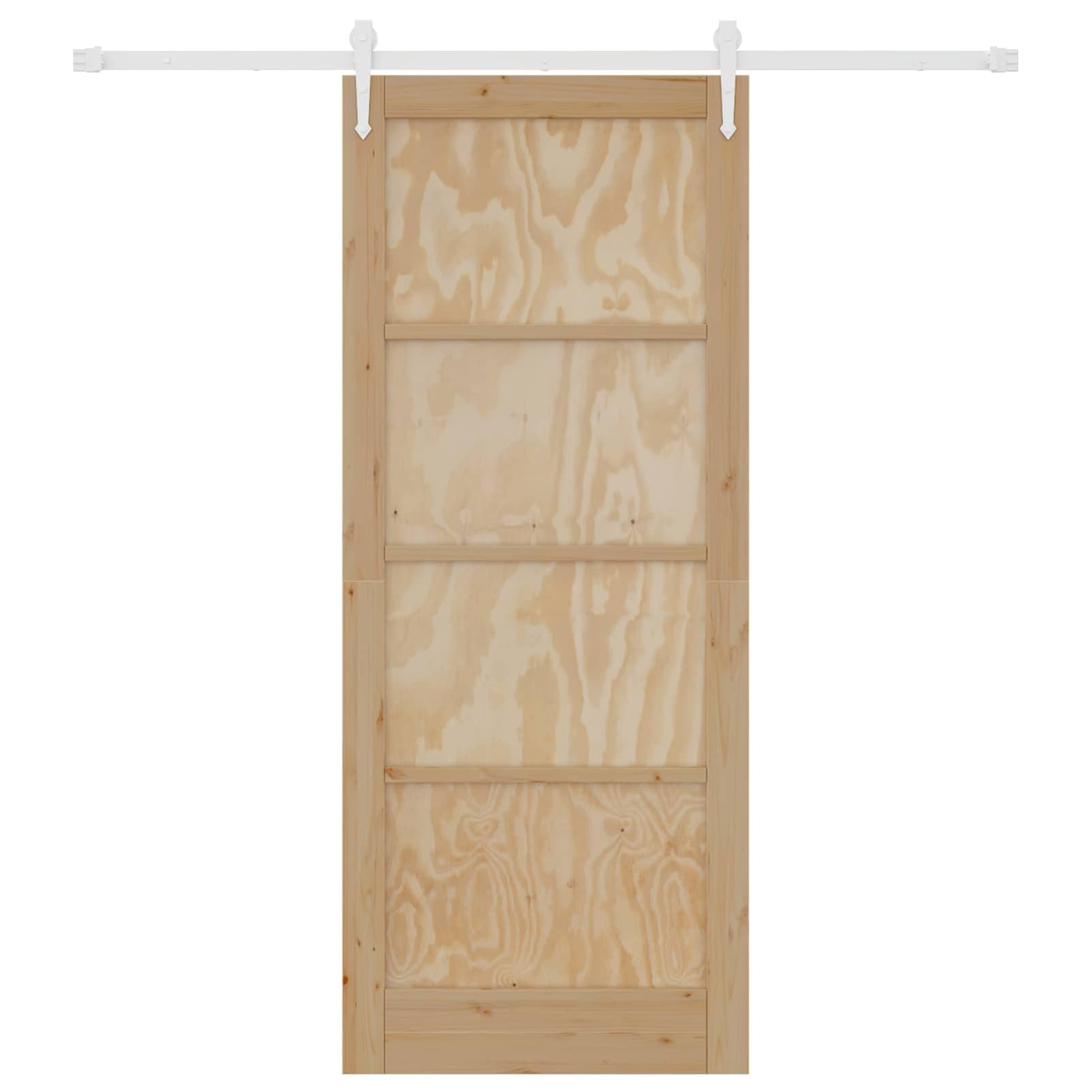 Schiebetür ORKDAL 86 x 211 cm, Massives Kiefernholz, platzsparendes Design, für Innenräume3445592