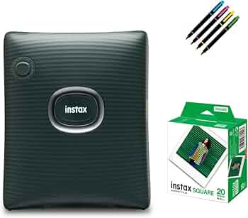 Amazon.co.jp: Fujifilm instax square link (20 films & pens Amazon.co.jp: Fujifilm instax square link (20 films & pens
