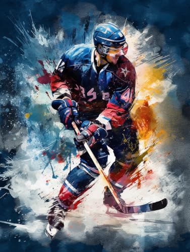 Diamond Art Hockey Painting Kit 11.7x15.8 Inch
