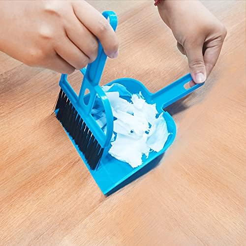 JHSJ Small Animal Triangle Toilet, Rabbit Litter Tray Pet Pee Corner Potty Trainer with Brush and Dustpan for Hamster Chinchilla Guinea Pig Bunny Ferret