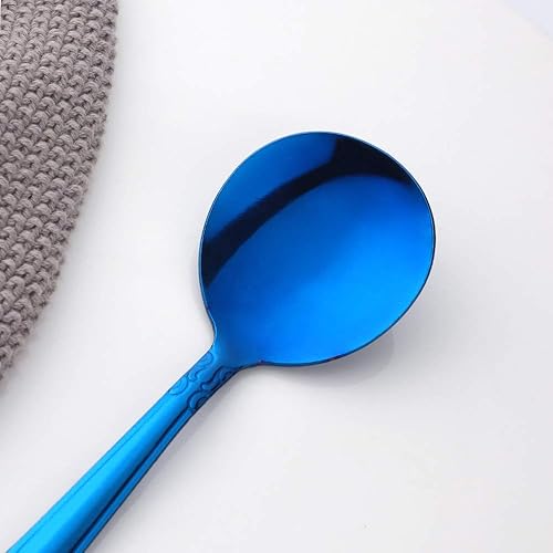 Miniatura 45 de Juego de 12 cucharas de café, mini cucharas de café, cucharas de espresso de acero inoxidable, cucharas pequeñas para postre, té, aperitivo, 4.6