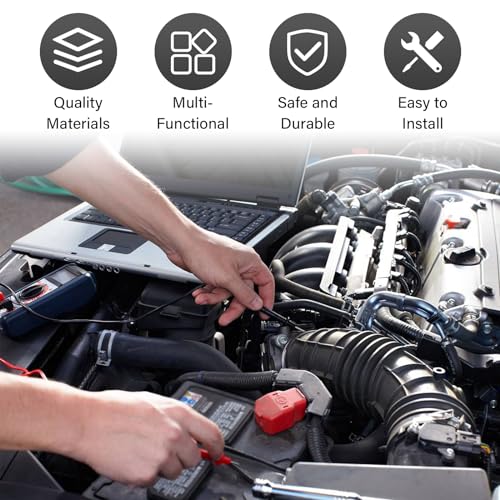 Kewucn 146PCS Car Retainer Clips, 6 Popular Sizes Nylon Auto Push Pin Rivets Set with Fastener Remover, Trim Panel Fender Bumper Shield Fasteners, Push Retainers Clip Replacement Kit (Clip+1 Tool)