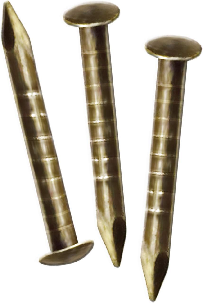 FUXXER 200x Antique Brass Design Nails Furniture Construction Vintage Bronze 8x1mm