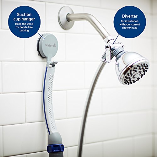 Waterpik Ppr-252 Pet Wand Pro Shower Sprayer Attachment, 2.5 Gpm, For Fast And Easy At Home Dog Cleaning, Blue/Grey #TOP6