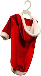 Roupa de Natal para Cachorro com capuz Vermelha - Tam. PP