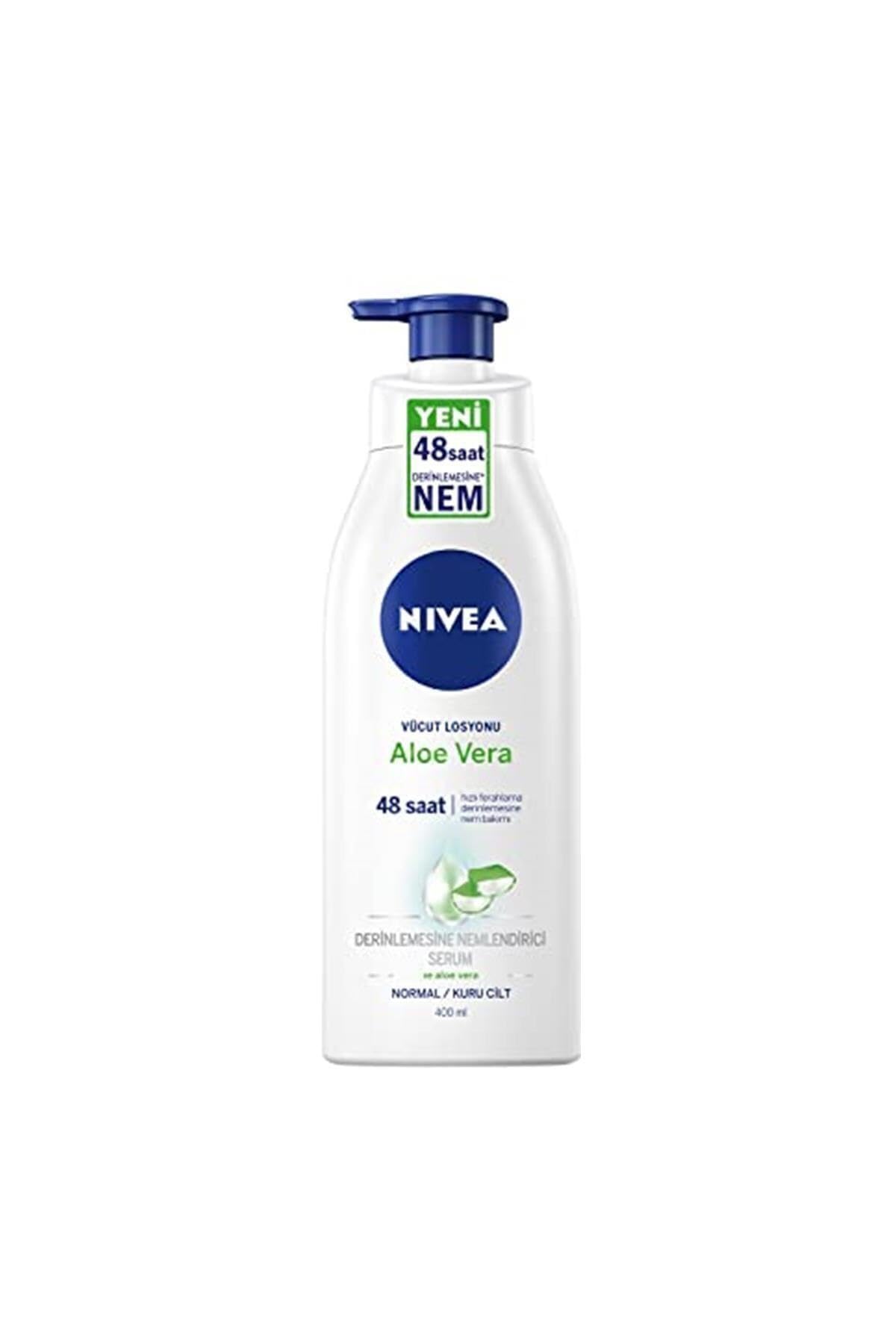 NIVEA Aloe Vera Vücut Losyonu, Normal/Kuru Ciltler İçin, 400ml