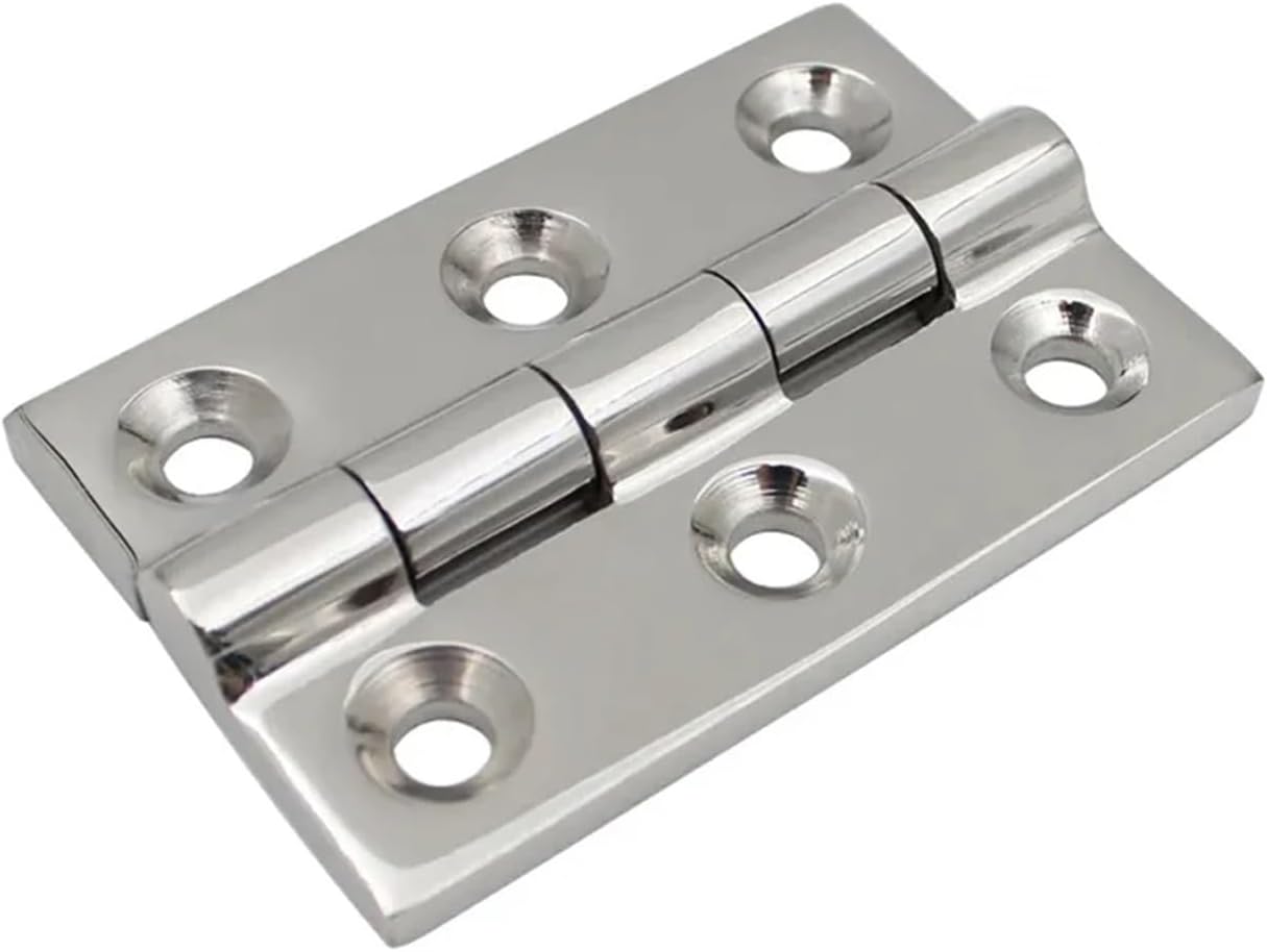 1pcs Rectangular 75 * 50 * 5mm Heavy Cabinet Hinges 6 Hole Door Casting Hinge for Boat 316/304 Stainless Steel Deck Hinge(316 Stainless Steel)