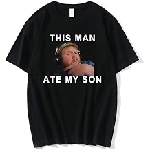 Caseoh Merch This Man Ate My Son Funny T-Shirt Crewneck Short Sleeve Cotton Tee Men Women Streetwear Tops
