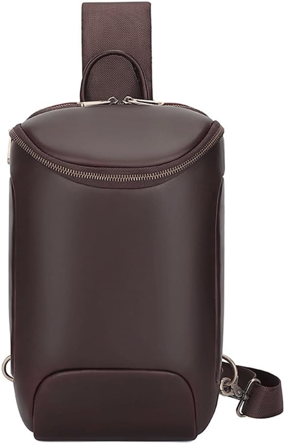 Top Layer Cowhide Chest Bag Crossbody Shoulder Multi-functional