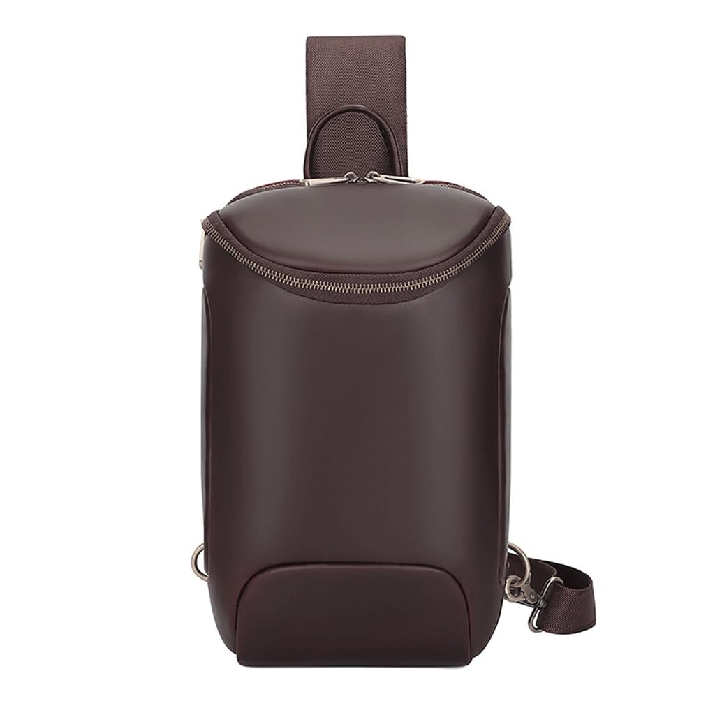 Sac de poitrine en cuir contre le vol de vos objets, sac à bandoulière sécurisé