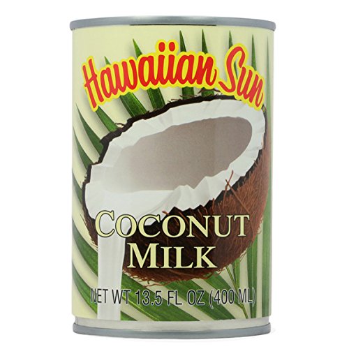 Hawaiian Sun Leche de coco - Paquete de 6 latas de 13.5 onzas