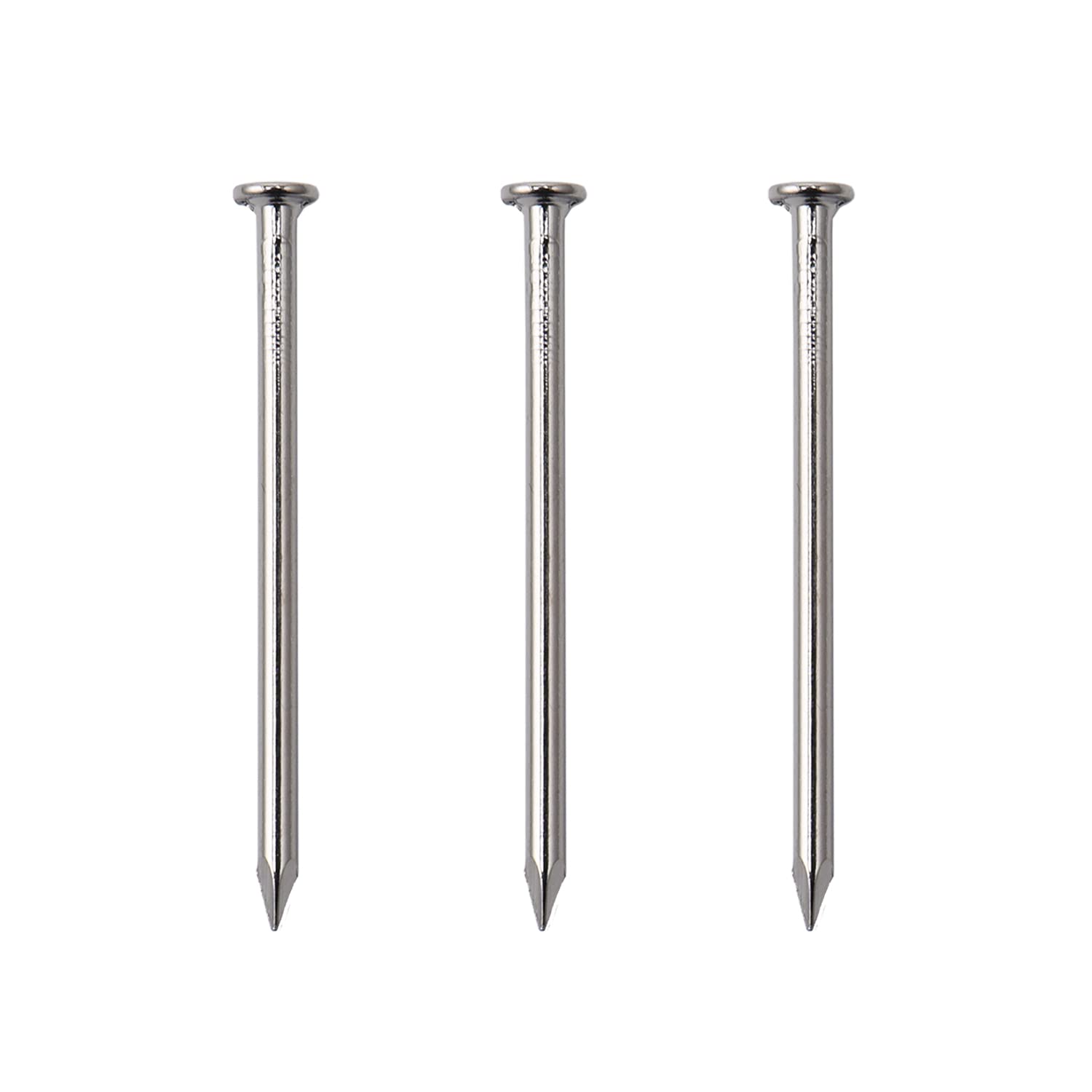 240pcs Hardware Nails, 1-1/2 Inches Nickel Plated Hanging Nails, Wall Nails for Hanging Picture, Wood Nails, Long Nails, Wire Nails (1-1/2 in)