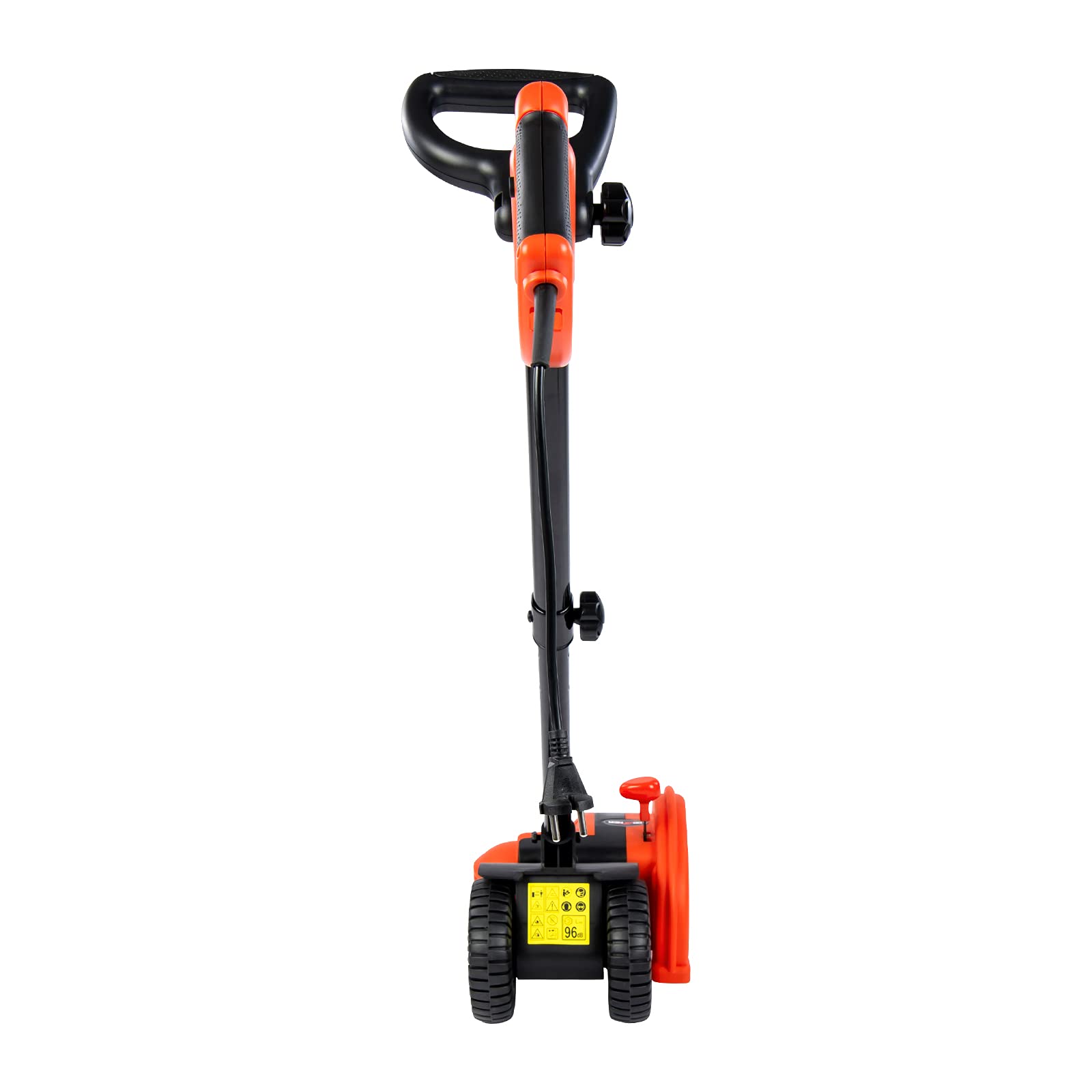 Grafner 2in1 Rasenkantenschneider und Fugenbürste, mit Messer und Bürste, ergonomischer Teleskopstiel, 3-Fach einstellbare Schnitttiefe, Führungsschiene für präzise Kanten und saubere Fugen Rot