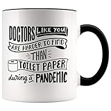 YouNique Designs Doctor Mug, 11 Ounces, Funny Doctor Coffee Mug for Women, Best Doctor Cup for Men (Black Handle), 11 oz