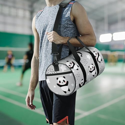 Duffel bag panda mignon polyvalent pour camping et voyage 45cm - 7