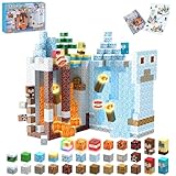 TUKIIE Magnetische Bausteine Eiswelt Edition 200 Stück 2.5 cm Magnetische Blöcke Kinderspielzeug für 3 4 5 6 7 8 9 Jahre Jungen Mädchen, Light Up Magnetic Building Blocks STEM Spielzeug für 3+ Kinder