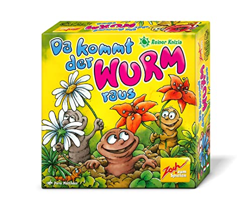 Zoch 601105176 - Da kommt der Wurm Raus - Spiel ab 5 Jahre zum genauen Beobachten und Merken, Kinderspiel für 2-5 Spieler