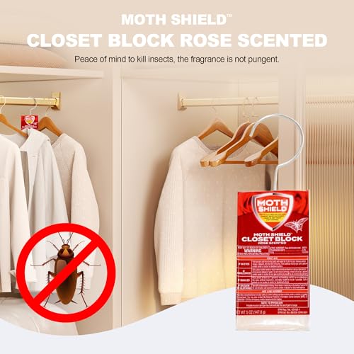 Moth Shield Closet Block 5Oz Pack (Rose Scent, 3) - Thumbnail 2