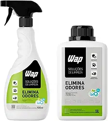 Kit Eliminador Mau Cheiro Bock Odor Urina Gato Elimina Odores Fragrância Refrescante Cereja Avelã 1 Litro - Wap