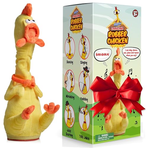 Gagster Dancing Rubber Chicken Toy