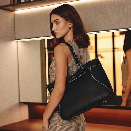 Image of Miraggio Samantha 14 Inch Laptop Tote Bag | Office Tote Bag For Women | Big Totes For Work & Travel With Functional Pockets