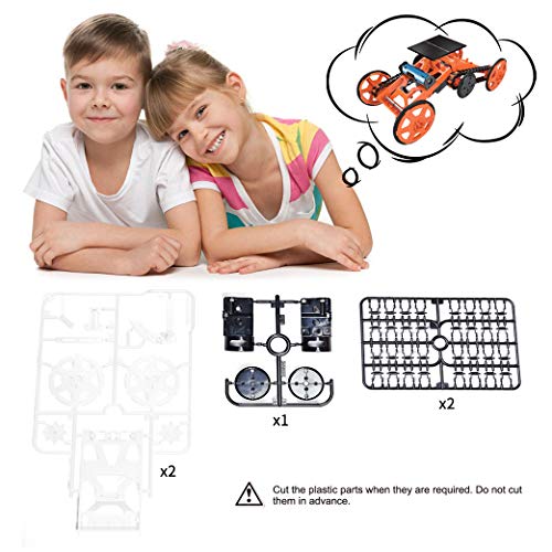 image for Yeelan DIY 4WD Climbing Car Solar Robot Toy Kit Double Energy Mode Rob