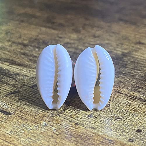 Melanin Crown Cowrie Shell Earrings – Handmade Cowrie Shell Stud Earrings For Women – Skin-Friendly 304 Surgical Stainless Steel Seashell Earrings – Delicate Aesthetic Earrings #TOP4