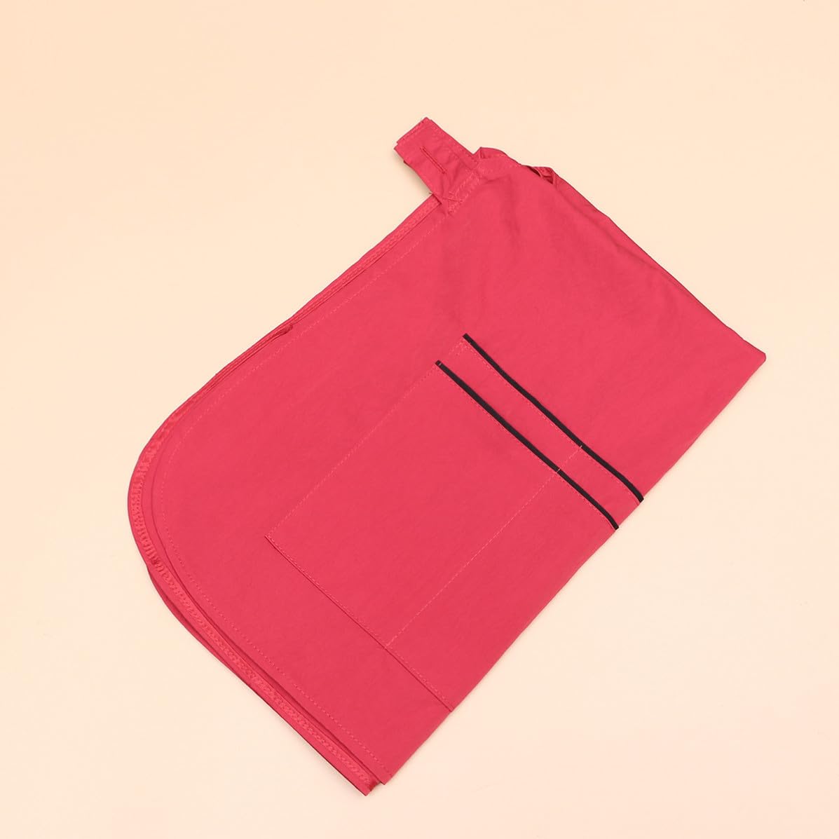 Delantal de Trabajo para Peluquería y Cocina en Fibra Roja, Protector y Multiusos Adecuado para Salón y Uso Profesional