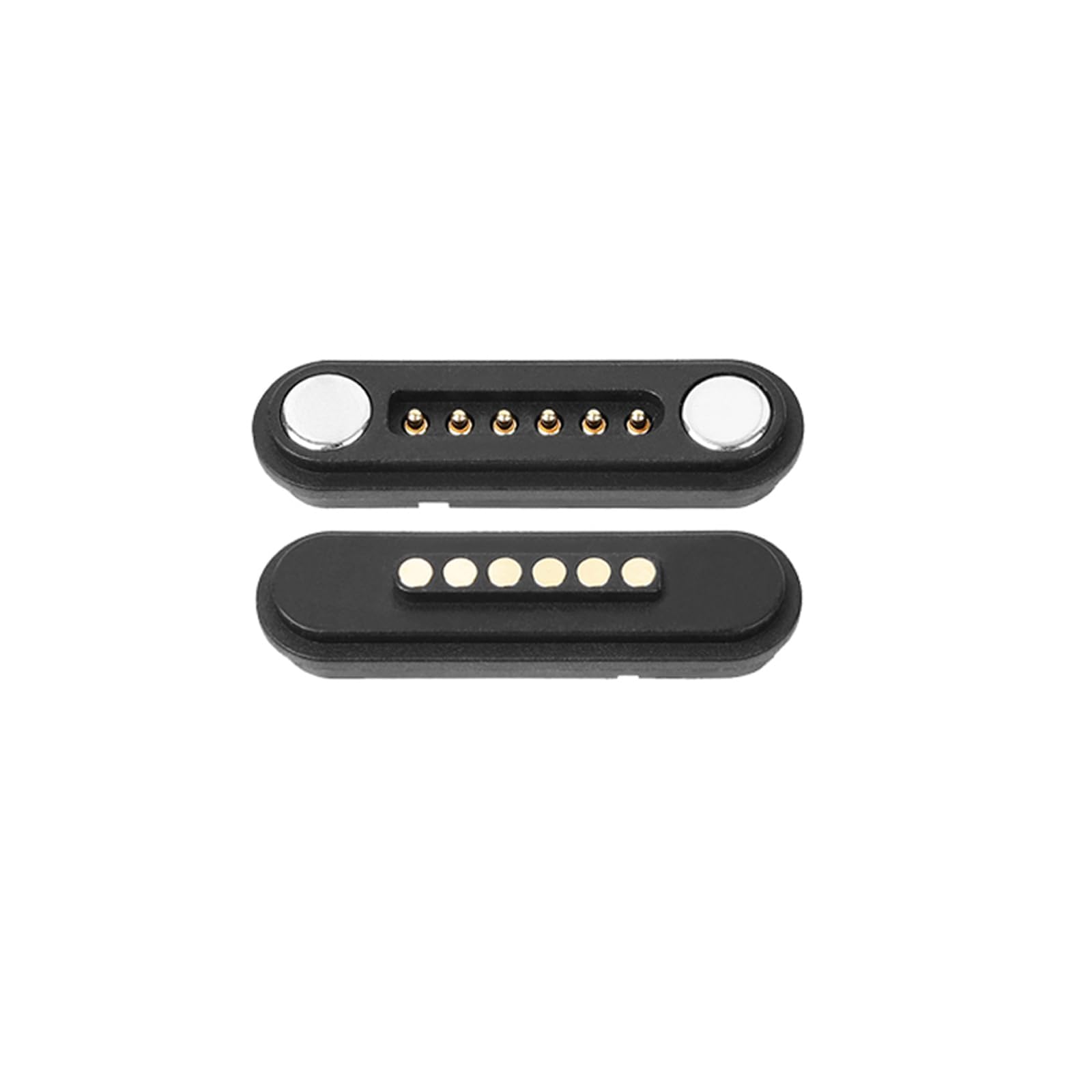 1 Pair 2/3/4/5/6/7/8/9/10/12Pin Magnetic Pogo Pin Connector, Male+Female Spring Loaded Pogopin Connector DC Power Charge Probe Socket (6Pin)
