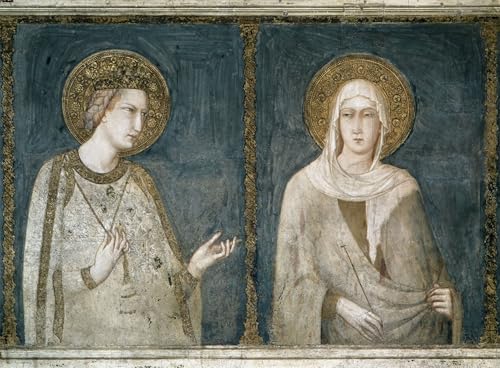 Tableaux Graffiti Art Mural Sainte Elisabeth de Hongrie Simone Martini