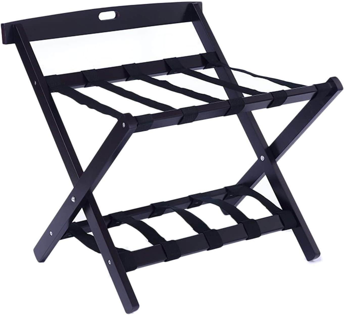 Folding Luggage Rack Wooden Suitcase Suitcase Stand, Travel