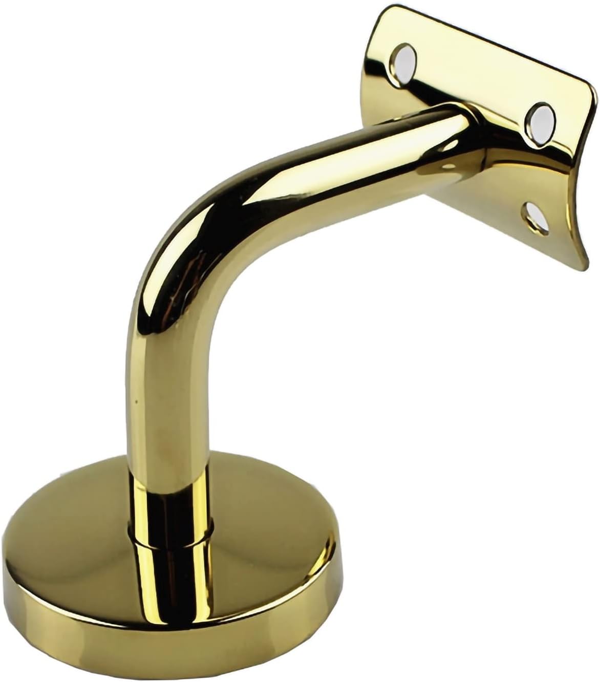 Gold Stainless Steel Wall Mount, Wall Mount Supports, Black Staircase Handrail Brackets for Stairs Handrails, Guardrails, Railing (Color : Style B)