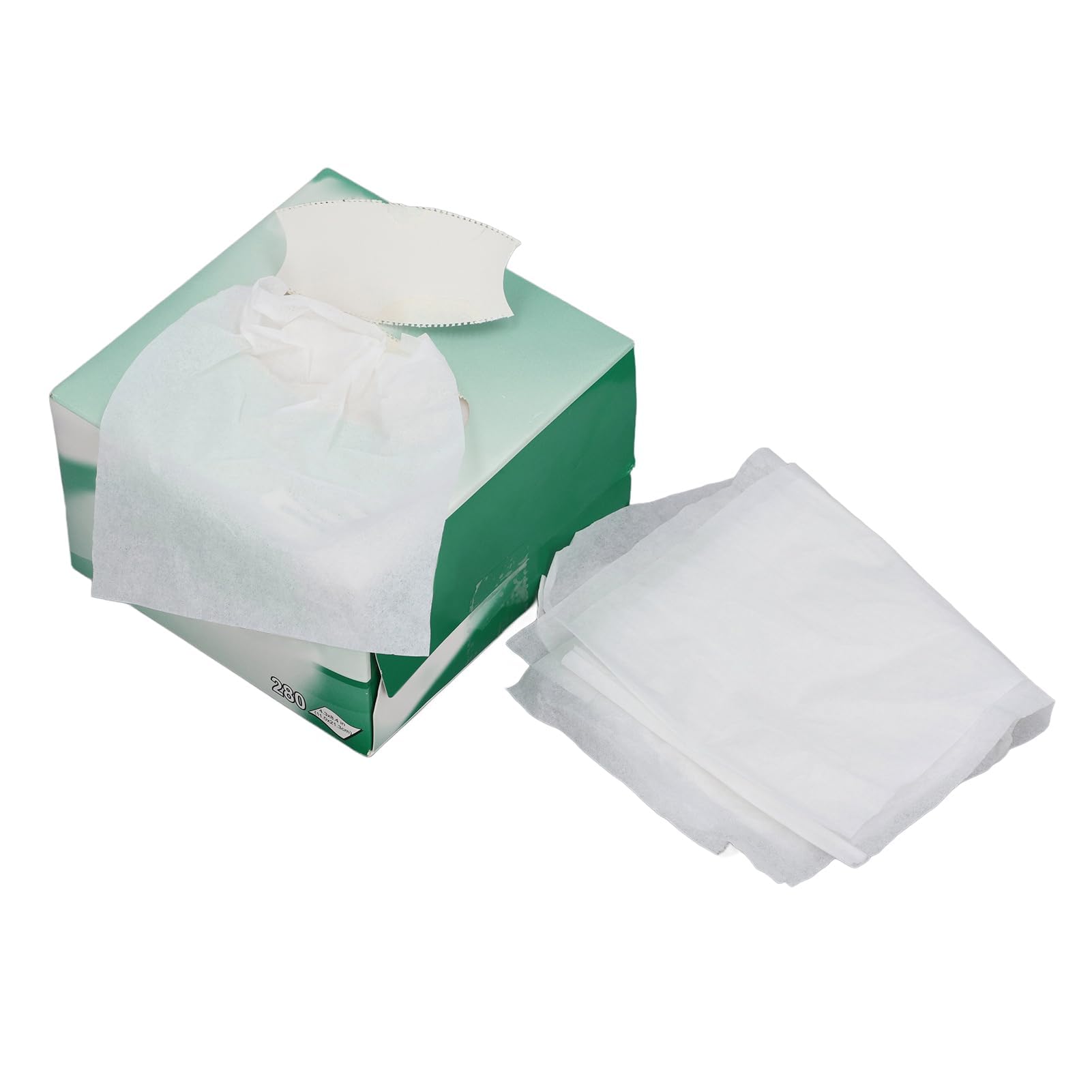 Salviette per Pulizia in Fibra Ottica 280 Fogli 4,3 x 8,4 Pollici Asciutto/Bagnato Detergente Ottico
