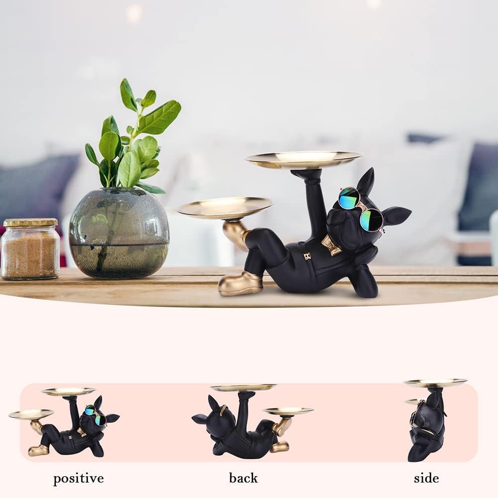 Franse bulldog ornamenten hars cool honden key bowl hars franse bulldog