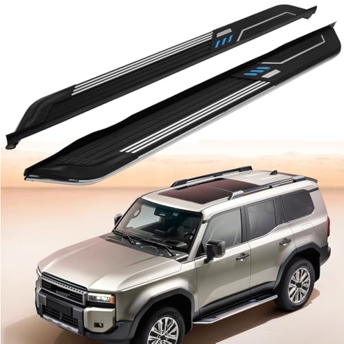 500LBS Aluminum Running Boards Fit for Toyota Land Cruiser & 1958 J250 2024 2025 2026 Side Steps Nerf Bar Accessories