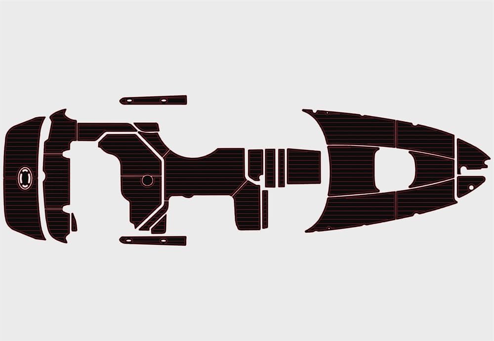 2005-2008 Sea Ray 260 sundancer Cockpit Swim Platform Bow 1/4” 6mm eva Faux Teak Deck Surfing Boat Fishing Boat Motorcycle Hurts crapet Non-Slip mat Floor