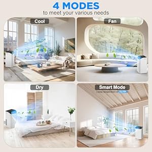 14000 BTU Portable Air Conditioners with Remote Control, 3-in-1 Free Standing Cooling AC Unit with Fan & Dehumidifier, Cools Room up to 700 sq.ft, Smart/Sleep Mode,3 Speed,Auto Swing,24H Timer 14000 BTU Portable Air Conditioners with Remote Control 3 in 1 Free Standing Cooling AC Unit with Fan Dehumidifier Cools Room up to 700 sqft SmartSleep Mode3 SpeedAuto Swing24H Timer
