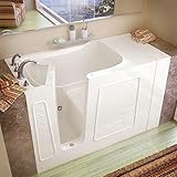 Meditub 30x53 Left Drain Biscuit Soaking Walk-In Bathtub