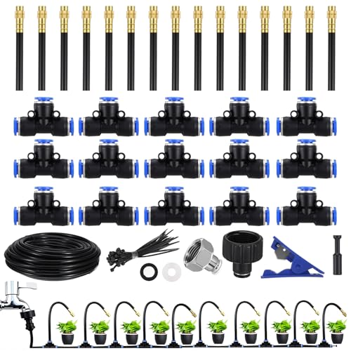 49.21Ft Drip Irrigation Kit, Garden Drip Irrigation System - 360°
