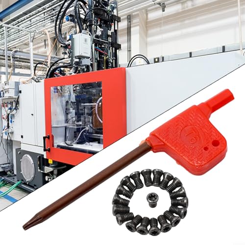 CNC Werkzeughalter Zubehör Set 50 Stück Torx Schrauben Kompatibel mit verschiedenen Größen und Einsätzen (M2x5)
