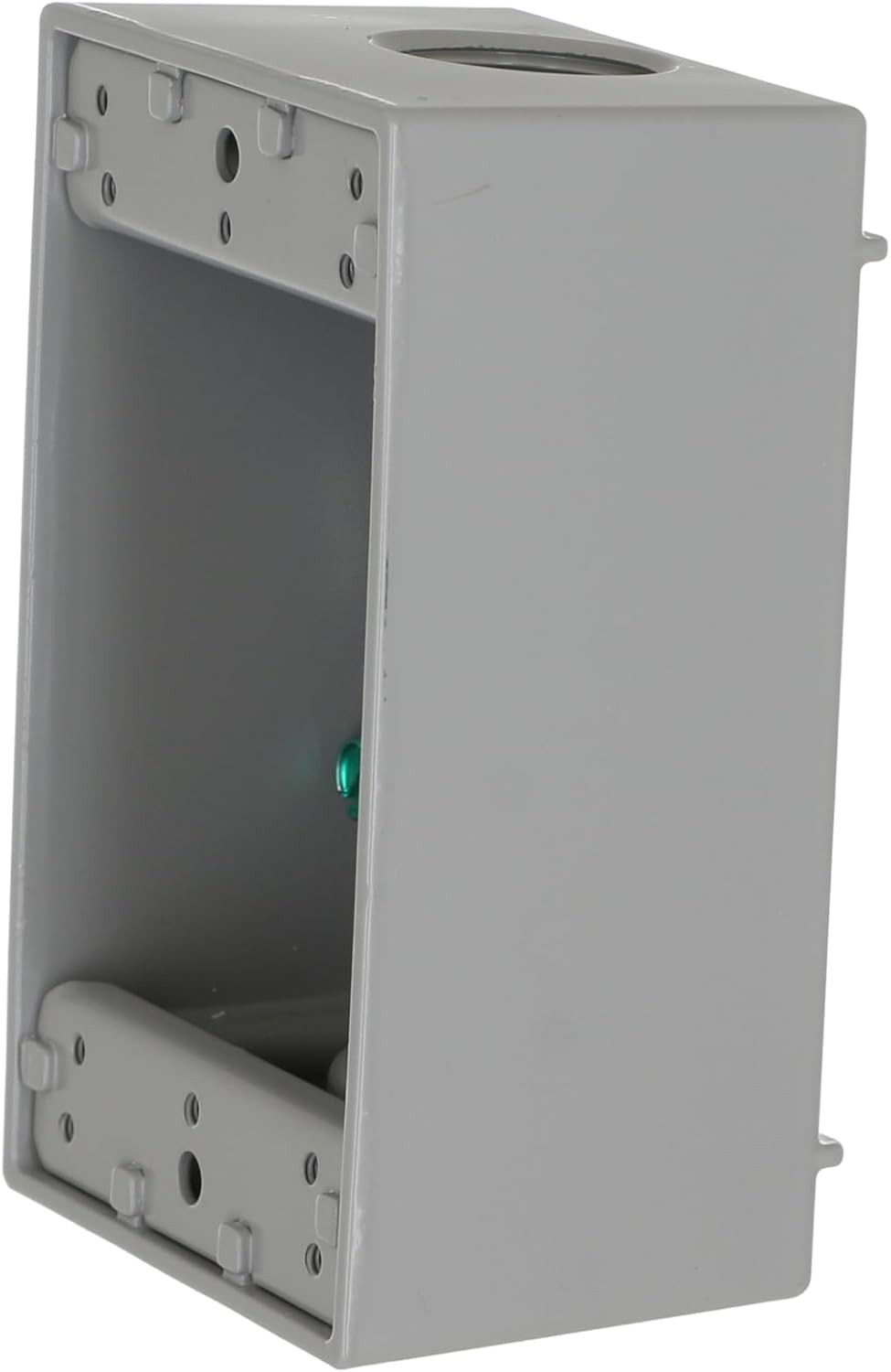 Hubbell Bell 5324-0 Single-Gang Weatherproof Box Three 3/4 in. Threaded Outlets, Gray Finish