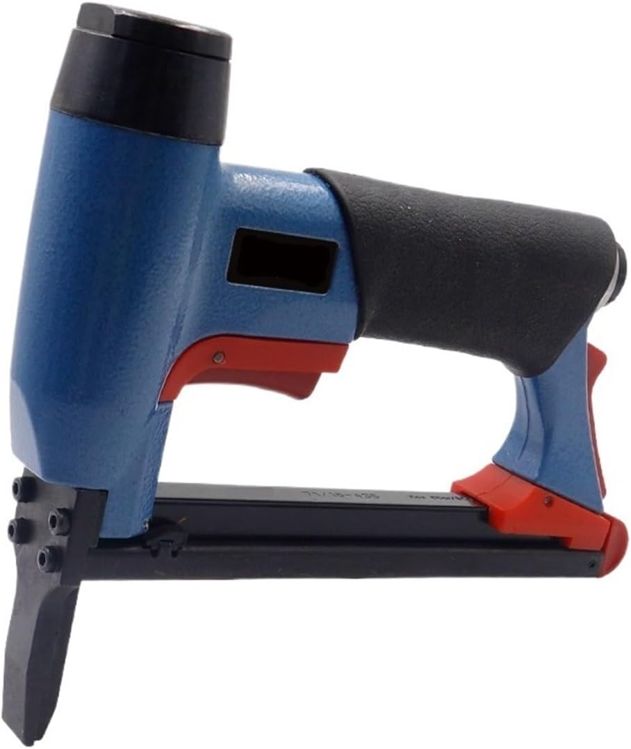 Pneumatic Power Nailer Decorative Tool Pneumatic Stapler 22GA Crown Width 9mm Length 6-16mm Air Nailer for Wood Frame Upholstery Sofa Floor Woodworking Tools