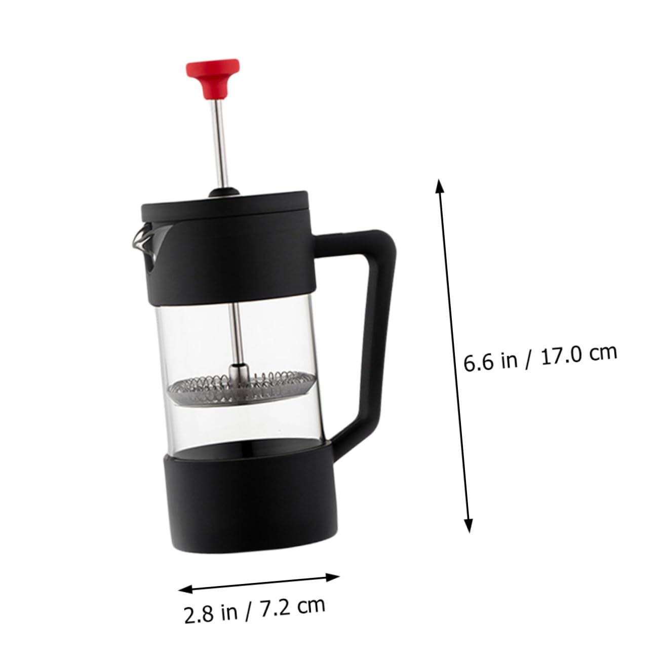 OHPHCALL Coffee Kettle Manual Press Coffee Maker Tea Infuser with Filtration for Hot Cold Beverages for Home Office