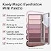 Kaely 6 Colors Mini Rose Pink Eye Shadow Palette Makeup, Mauve Plum Matte Shimmer Eyeshadow Palette for Older Women Highly Pigmented Waterproof, paleta de sombras de ojos, Vegan & Cruelty-free, 04
