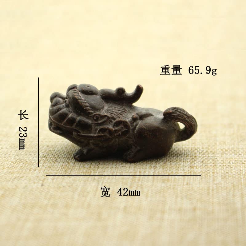 Amazon.com: 1Pcs 纯铜瑞兽神兽貔貅家居风水摆件古玩铜摆件手把件玩